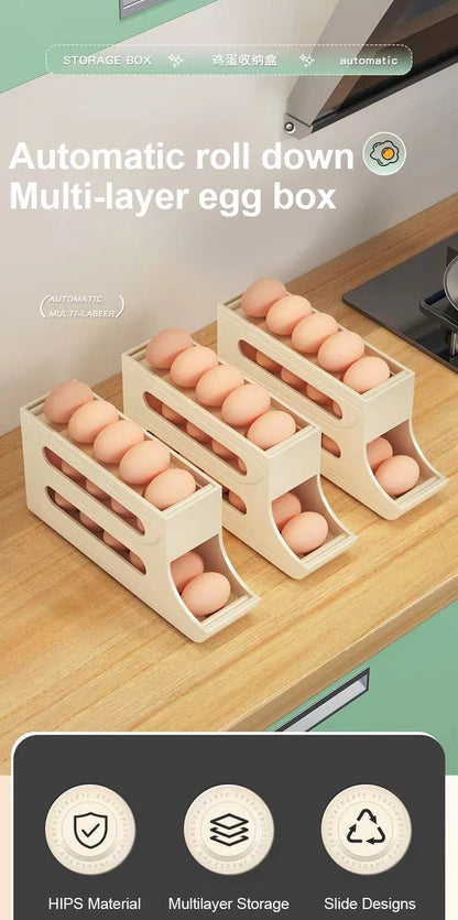 Automatic Scrolling Egg Rack Holder