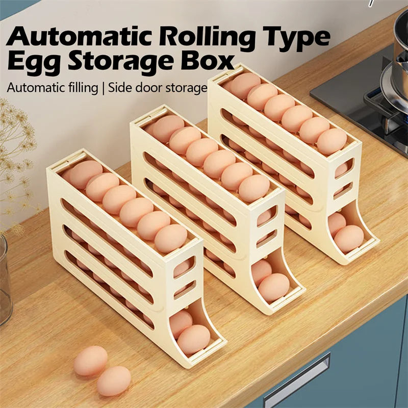 Automatic Scrolling Egg Rack Holder