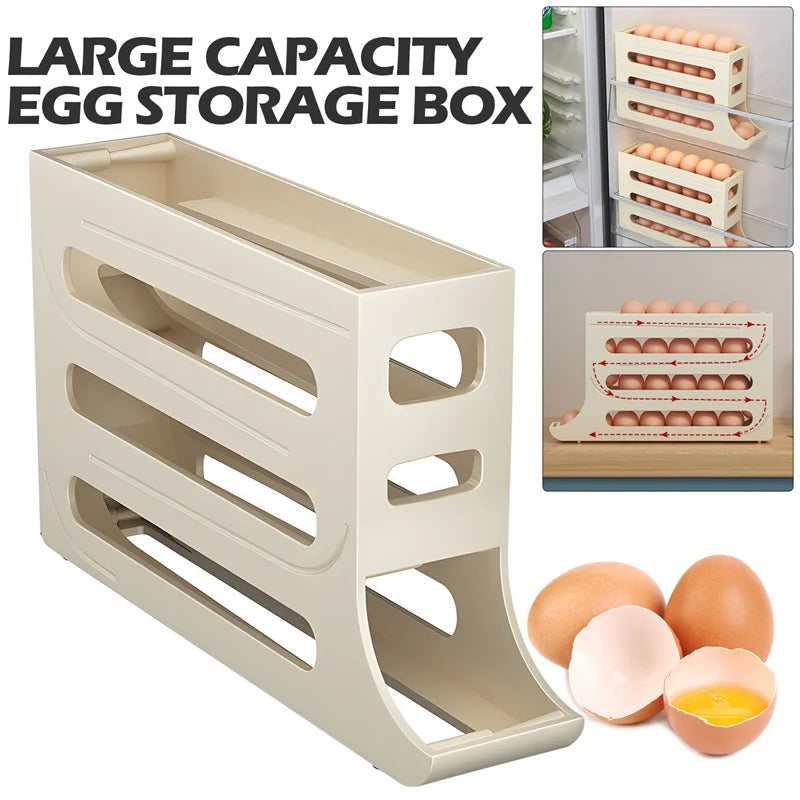 Automatic Scrolling Egg Rack Holder