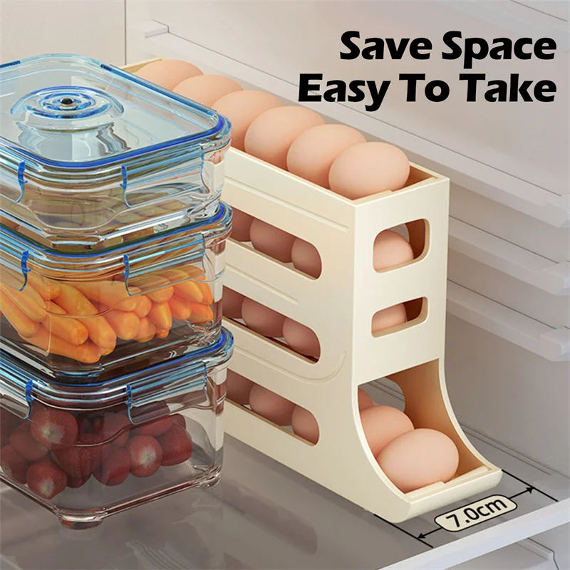 Automatic Scrolling Egg Rack Holder